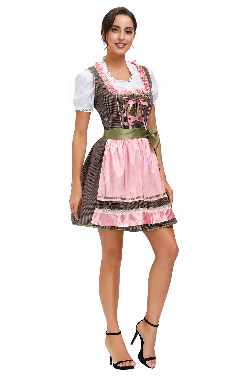 Plus Size Womens German Dirndl Dress Oktoberfest Costumes